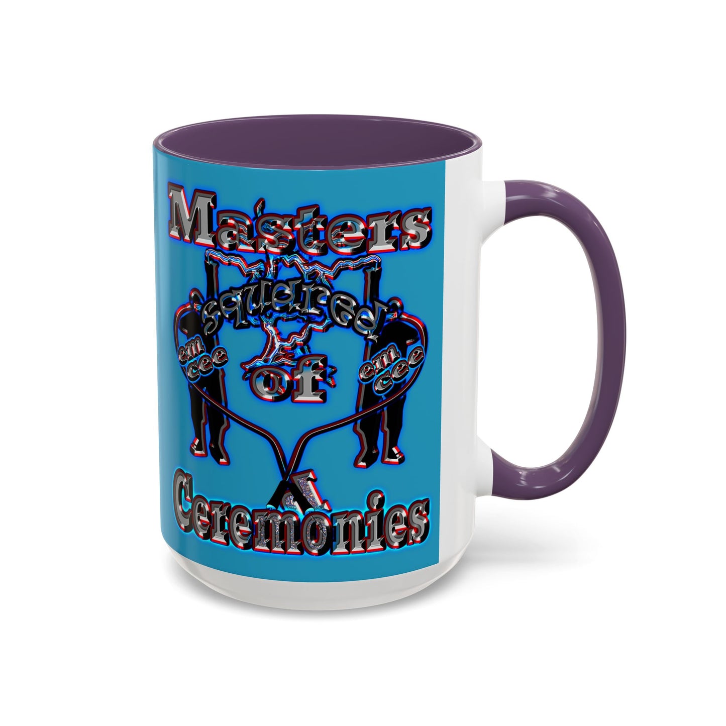 em cee squared - Accent Mug (turquoise)