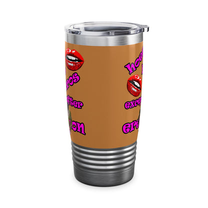 hoes b4 bros - Ringneck Tumbler, 20oz (light brown)