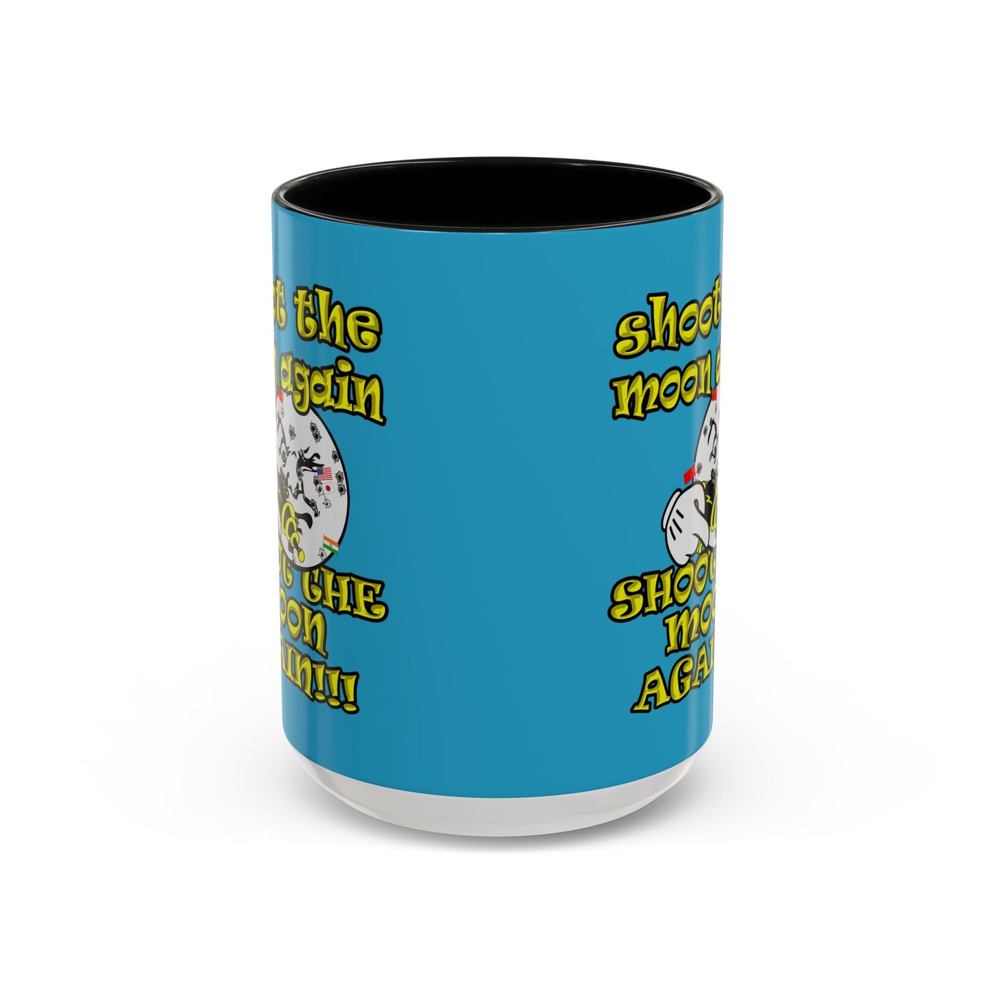shoot the moon again - Accent Mug (turquoise)