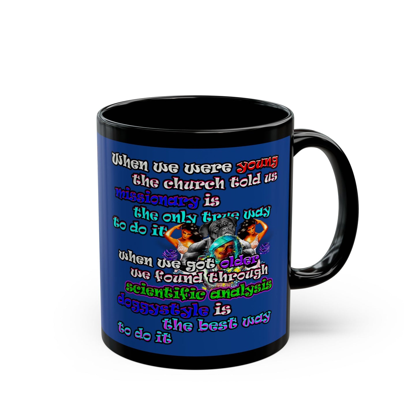 doggystyle - Black Mug (dark blue)