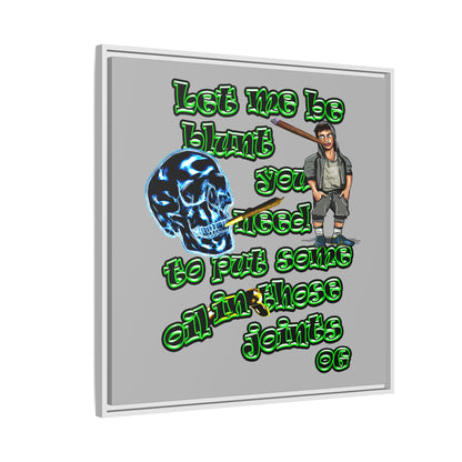 og - framed canvas art (light grey)