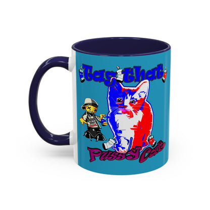 tag that - Accent Mug (turquoise)
