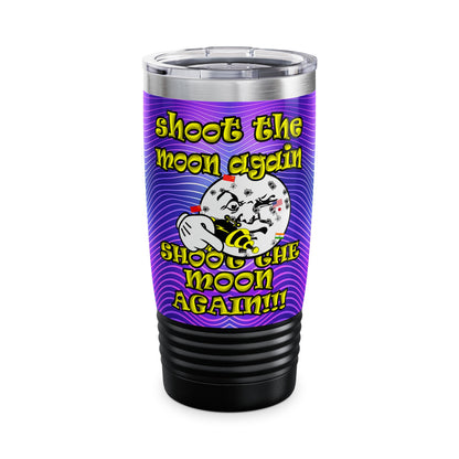 shoot the moon again - Ringneck Tumbler, 20oz (purple wave)