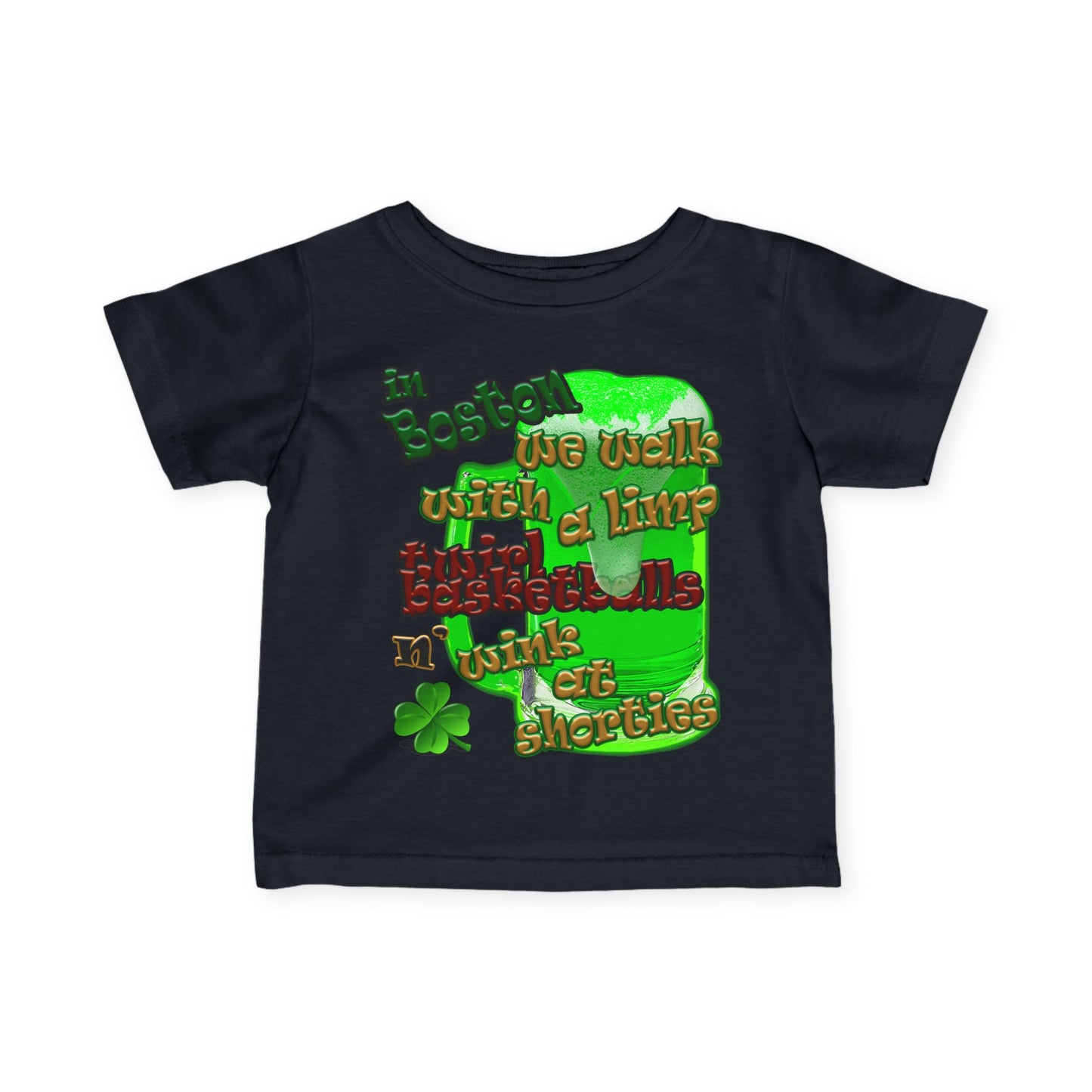 celtics logo - Infant Fine Jersey Tee