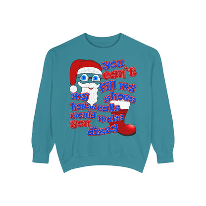 santa's shoes - Unisex Garment-Dyed Sweatshirt