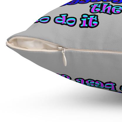 doggystyle - Spun Polyester Square Pillow - (light grey)