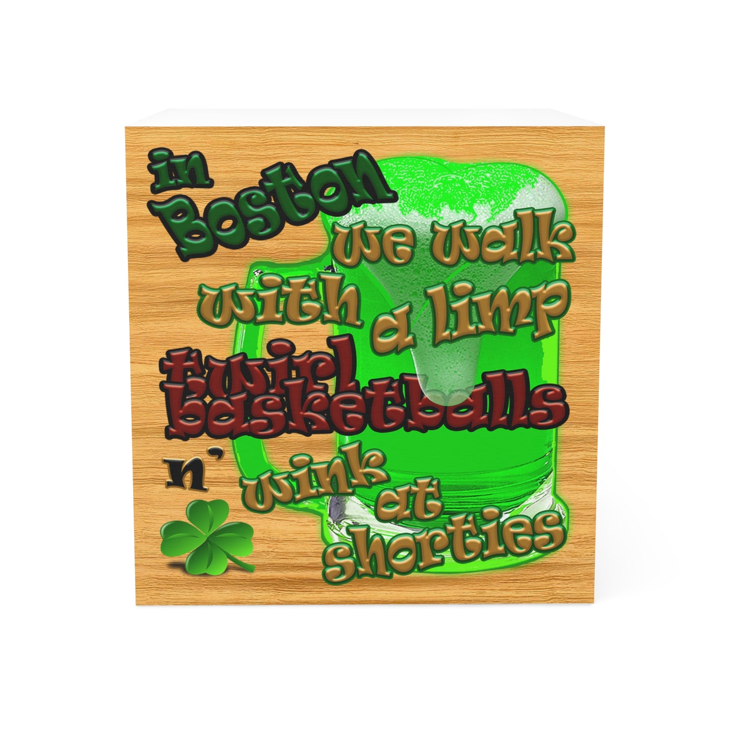 celtic's logo - note cube (butterscotch wood finish)