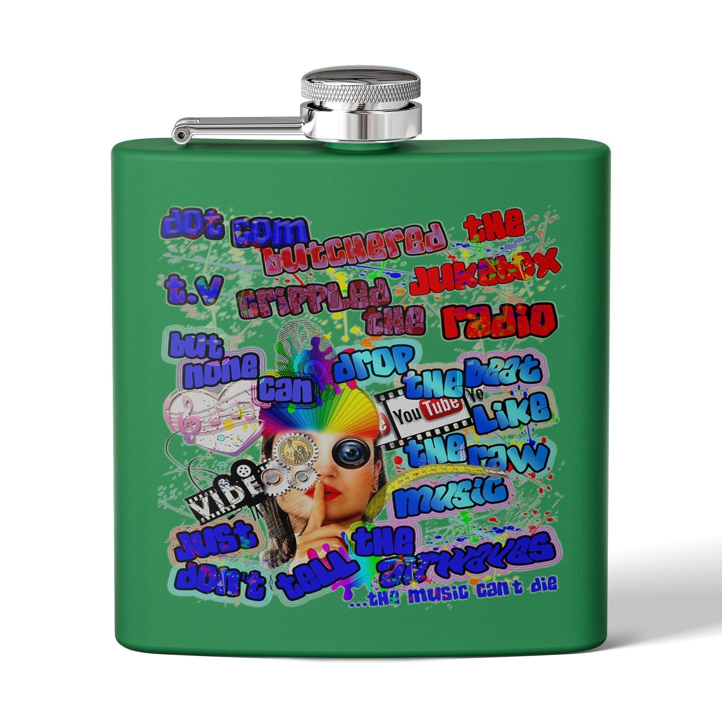 drop the beat - Stainless Steel Flask