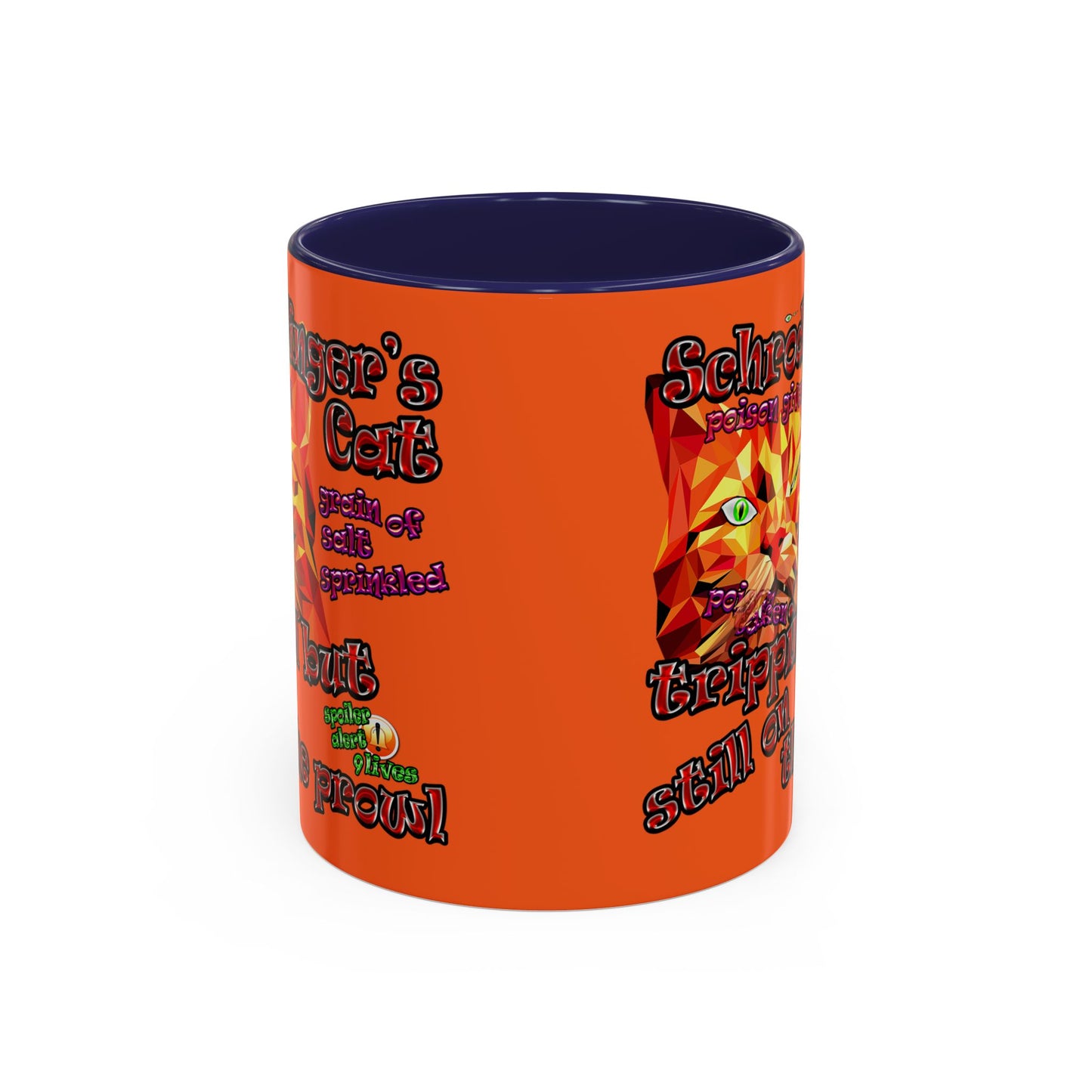 schrodinger's cat - Accent Mug (orange)