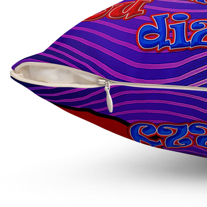 santa's shoes - Spun Polyester Square Pillow - (purple wave)