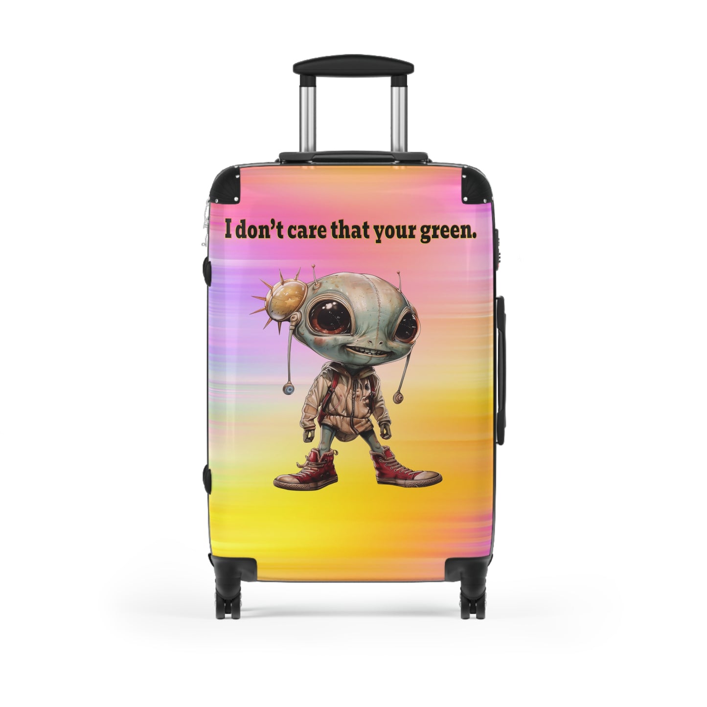 I don't care that your green - Suitcase (color blur)