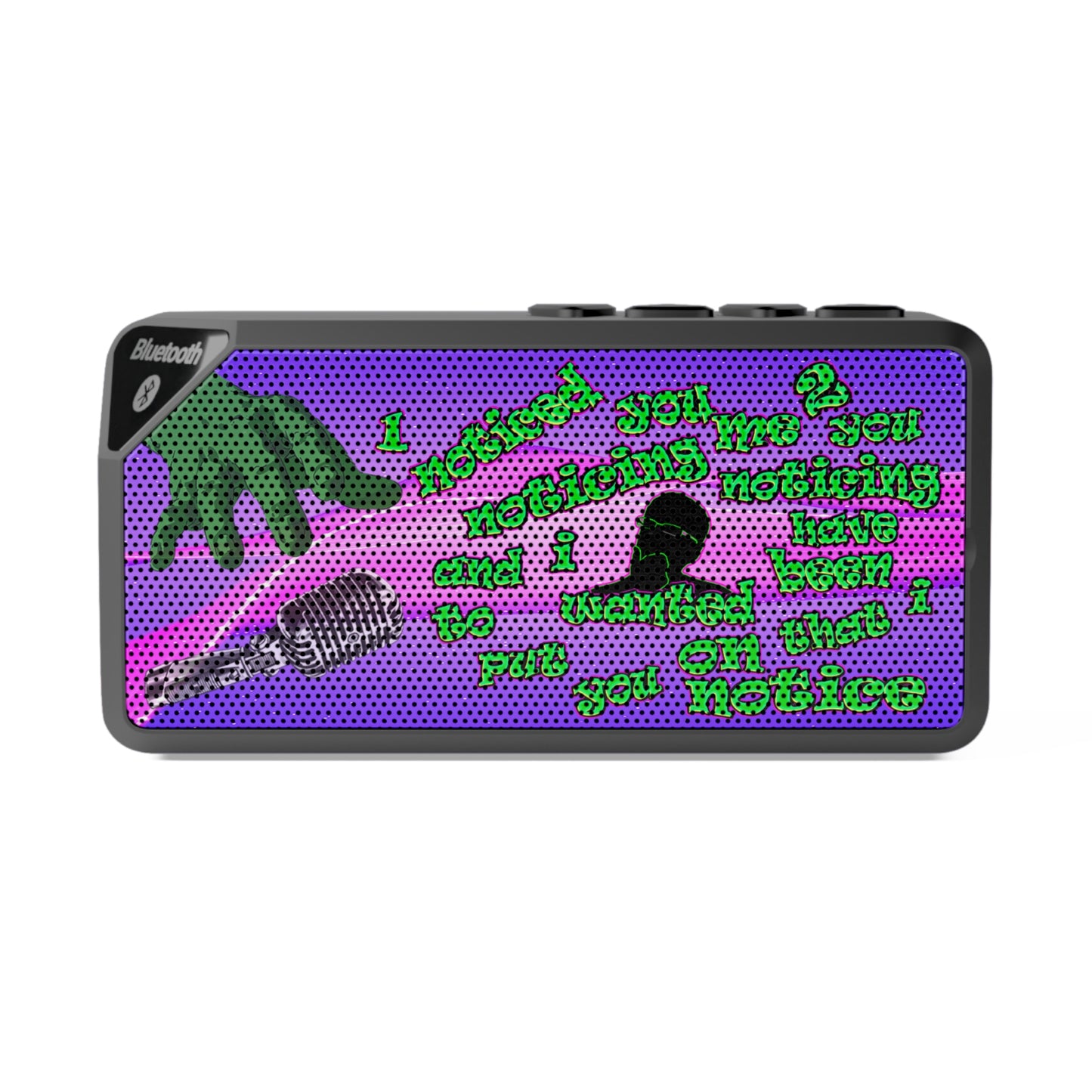noticed you noticing - Jabba Bluetooth Speaker (purple-pink wave)
