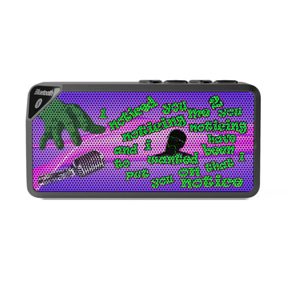noticed you noticing - Jabba Bluetooth Speaker (purple-pink wave)
