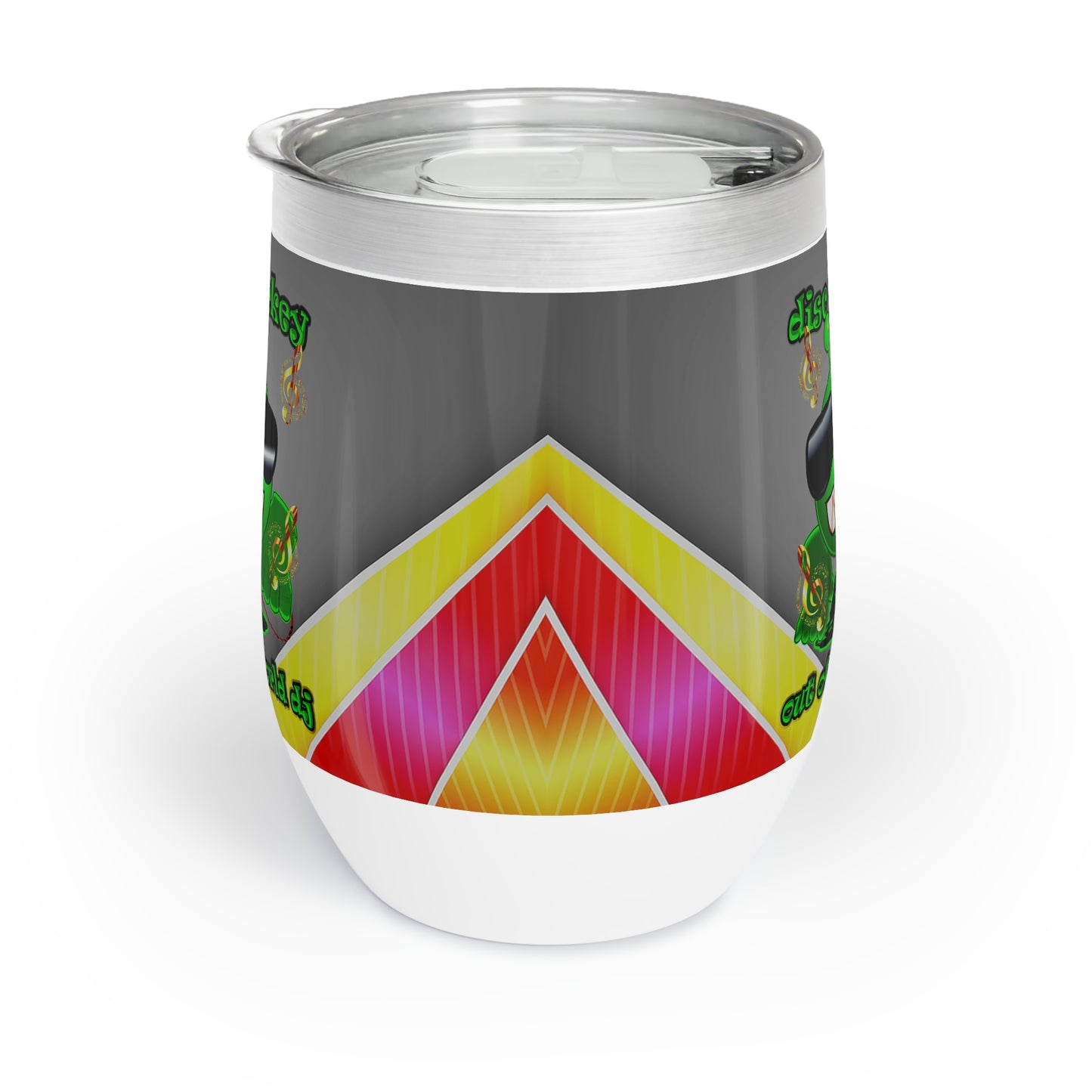 disc jockey - Chill Wine Tumbler (rainbow split)
