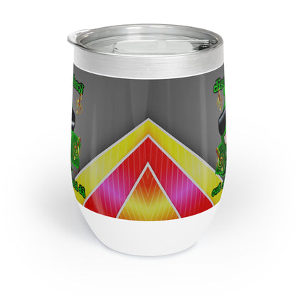 disc jockey - Chill Wine Tumbler (rainbow split)