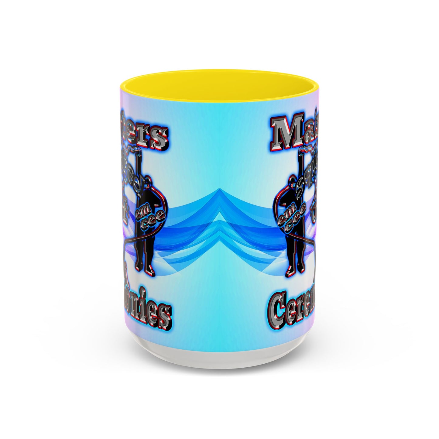 em cee squared - Accent Mug (light blue-pink wave)