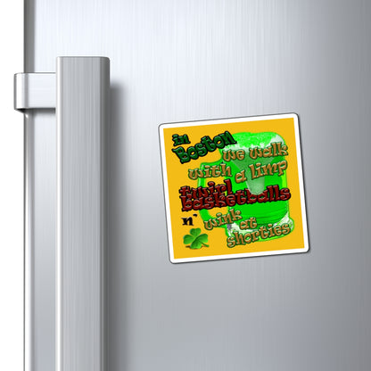 celtics logo - Magnets - (yellow)