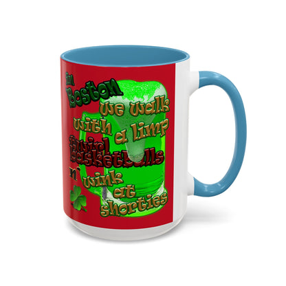 celtics logo - Accent Mug (dark red)