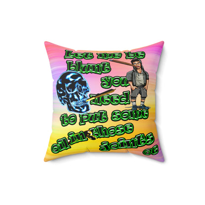 og - Spun Polyester Square Pillow - (color blur)