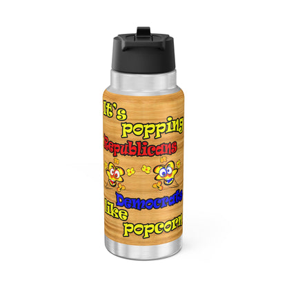 popping like popcorn - Gator Tumbler, 32oz  (butterscotch wood finish)
