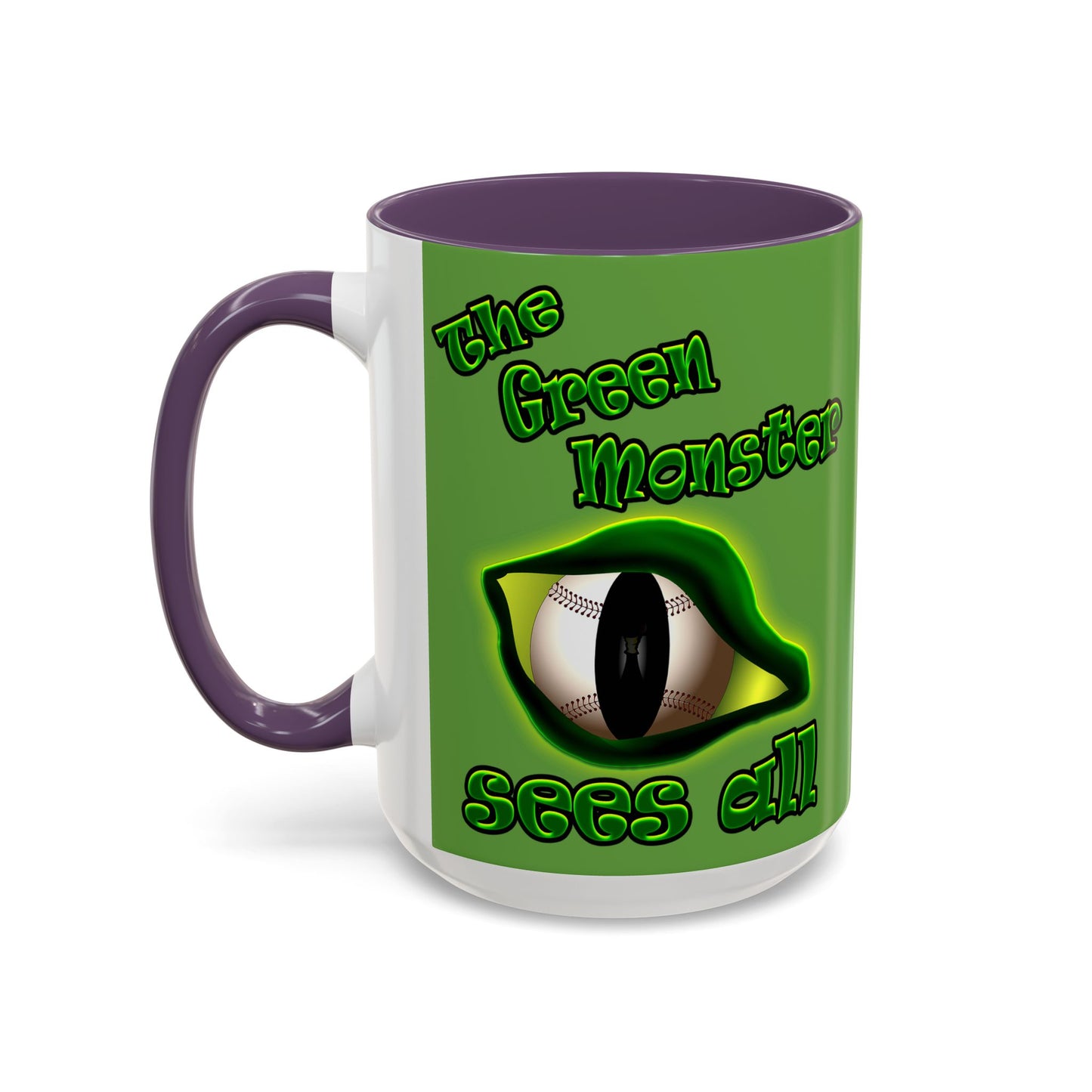 green monster - Accent Mug (green)