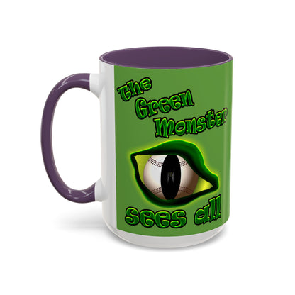 green monster - Accent Mug (green)