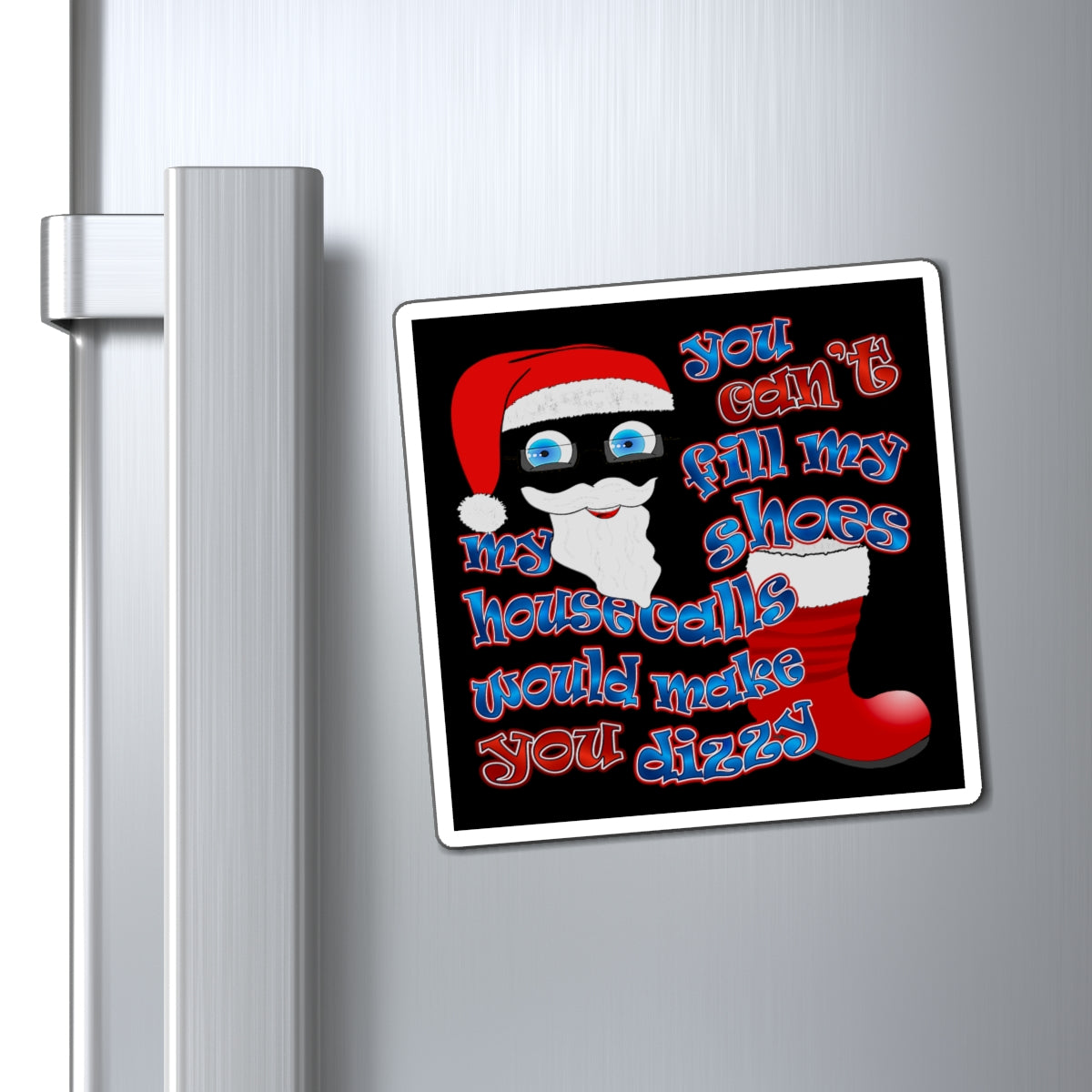 santa's shoes - Magnets - (black)