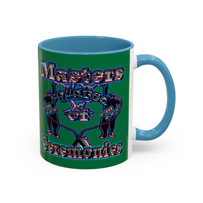 em cee squared - Accent Mug (dark green)