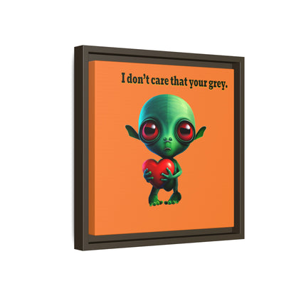 I don't care that your grey - framed canvas art (crusta)