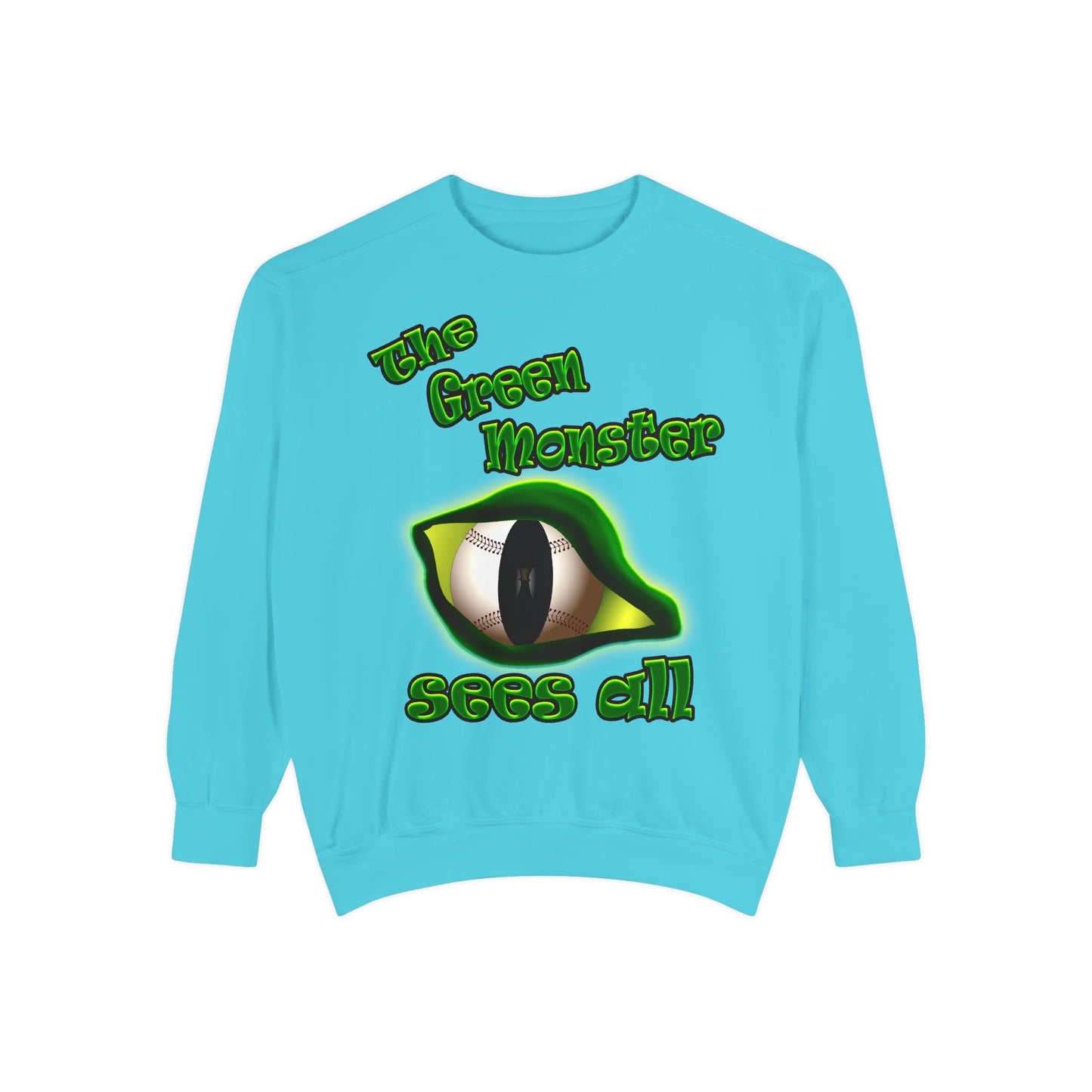 green monster - Unisex Garment-Dyed Sweatshirt