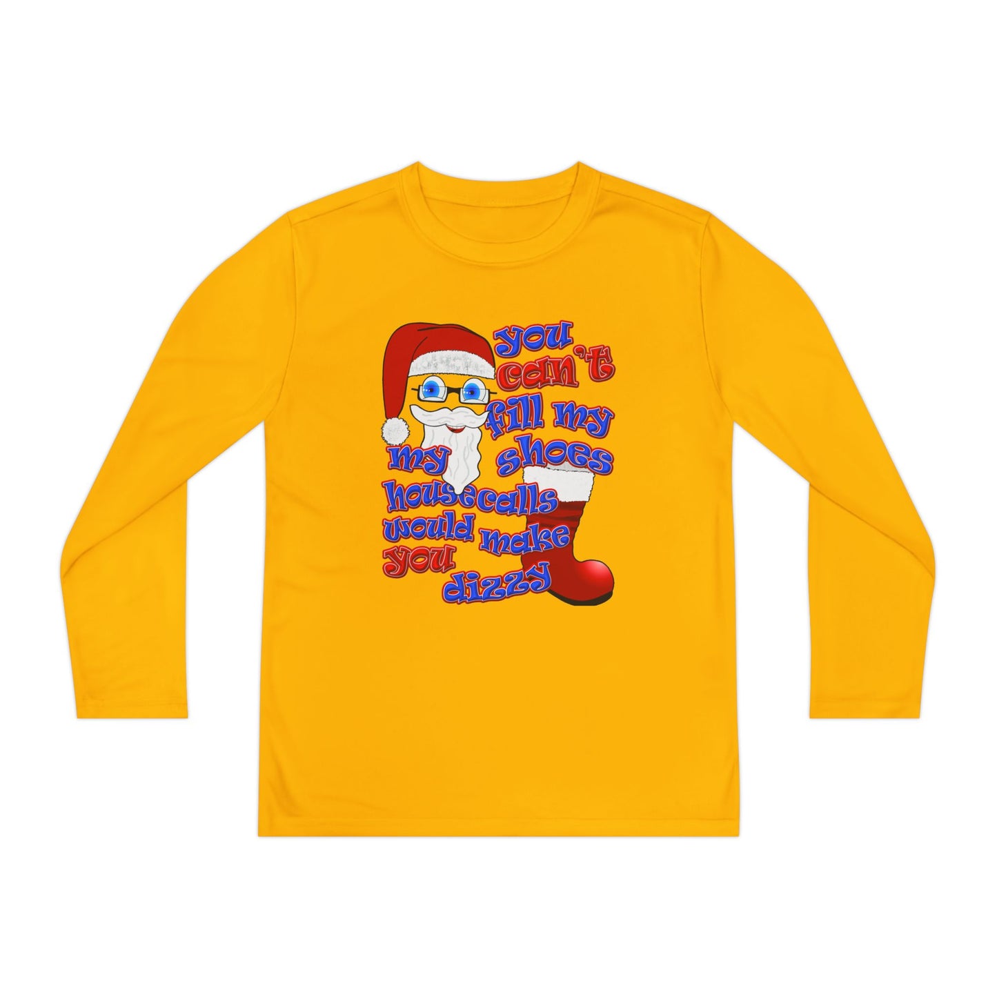 santa's shoes - Youth Long Sleeve Competitor Tee