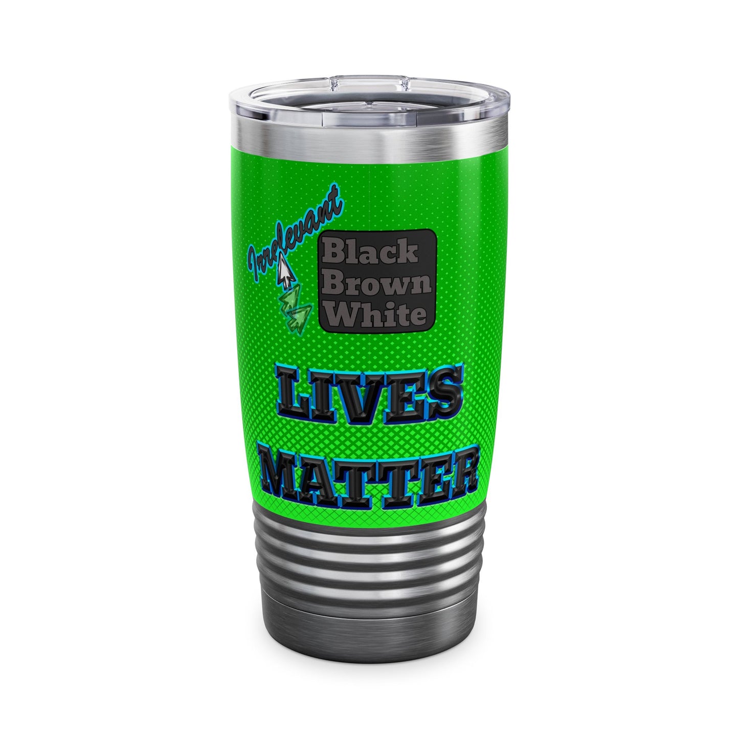irrelevant - Ringneck Tumbler, 20oz (logo green)