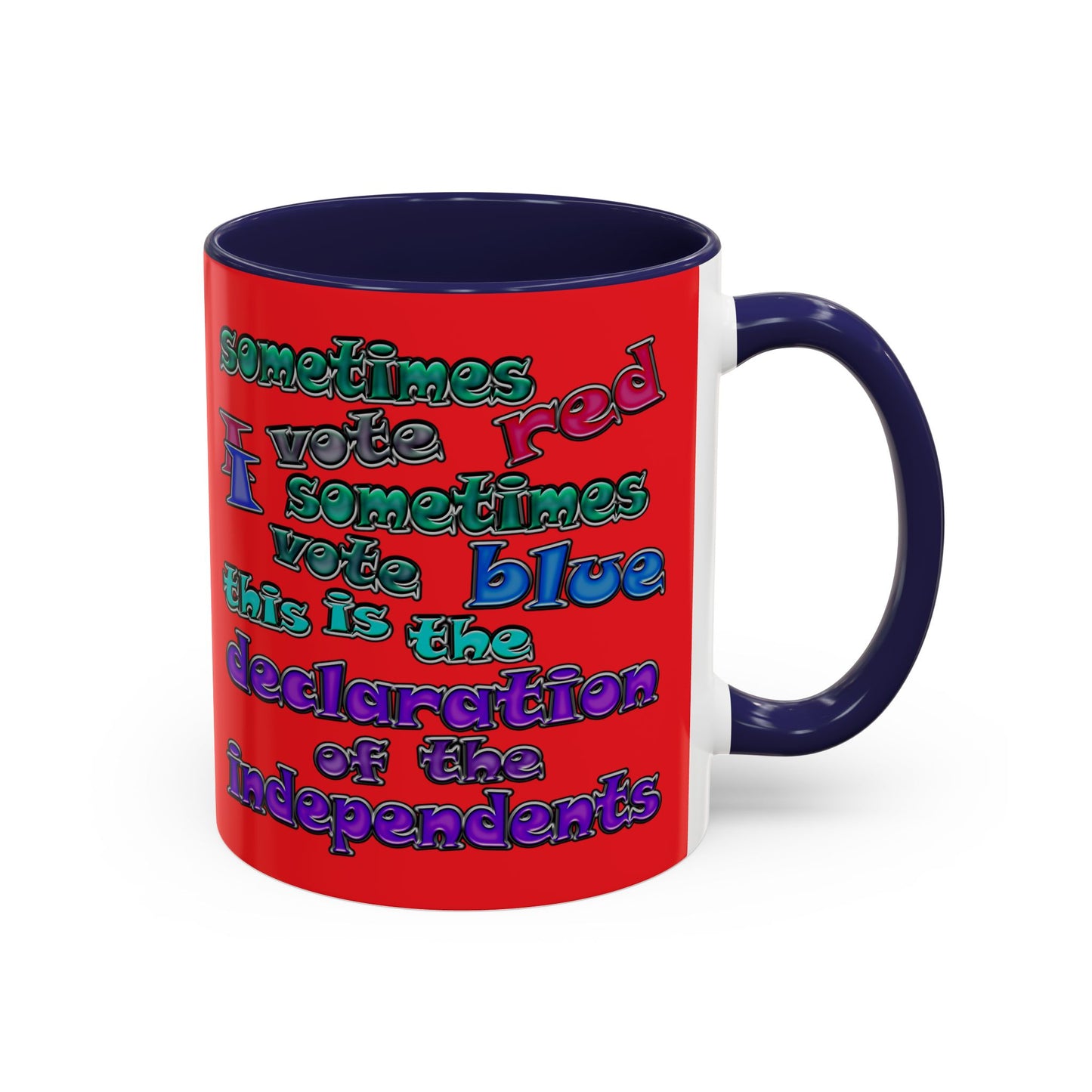 declaration of the independents - Accent Mug (red)