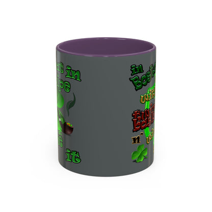celtics logo - Accent Mug (dark grey)