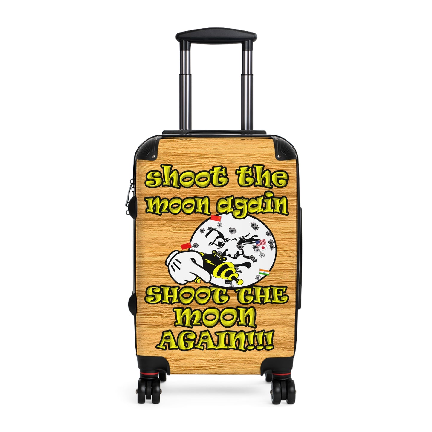 shoot the moon again - Suitcase (butterscotch wood finish)