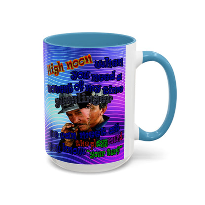 high noon - Accent Mug (purple wave)