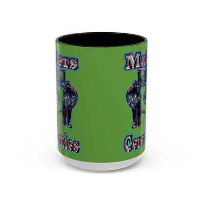 em cee squared - Accent Mug (green)