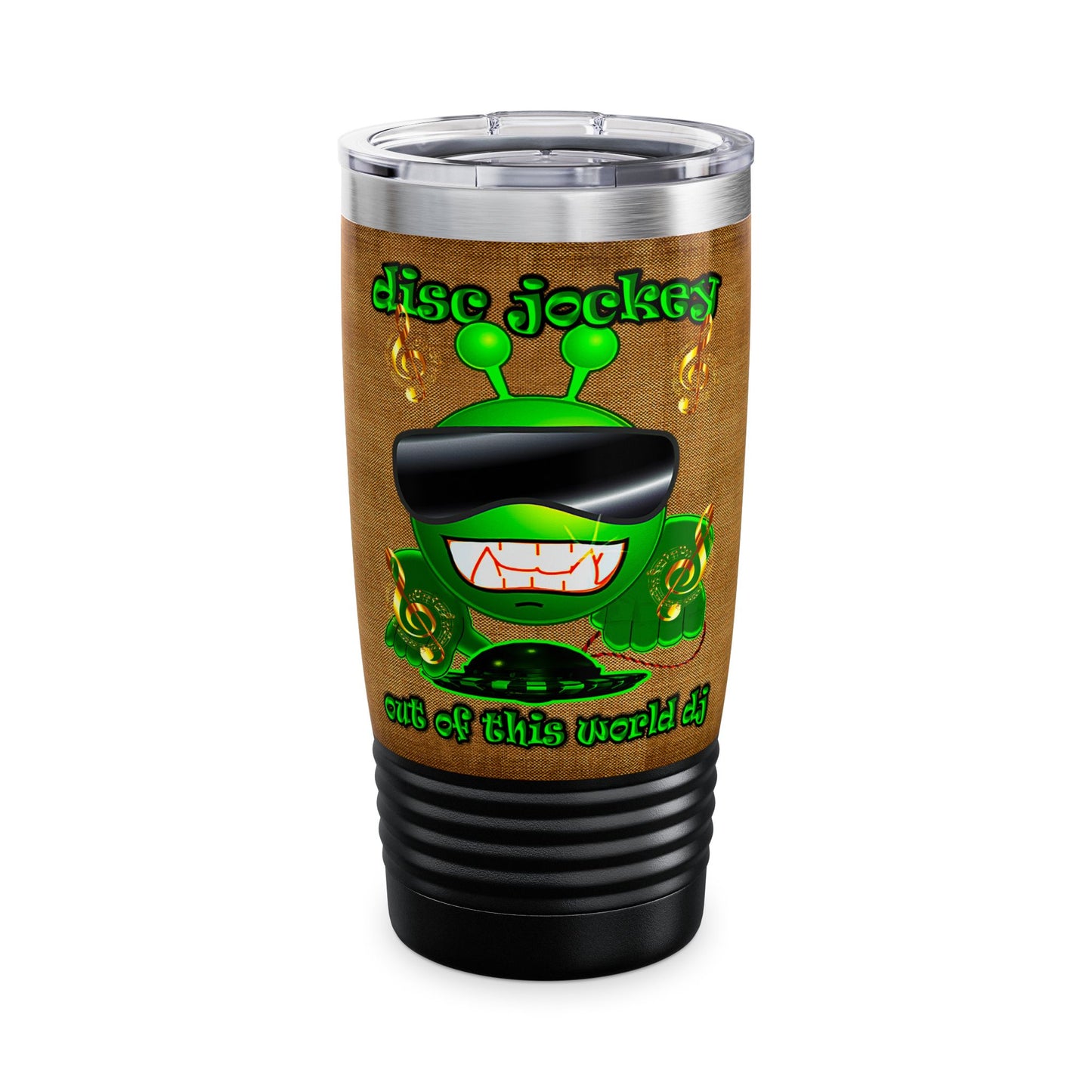 disc jockey - Ringneck Tumbler, 20oz (brown papyrus)