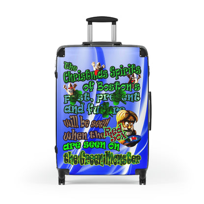 christmas spirits of boston - Suitcase (blue-white wave)