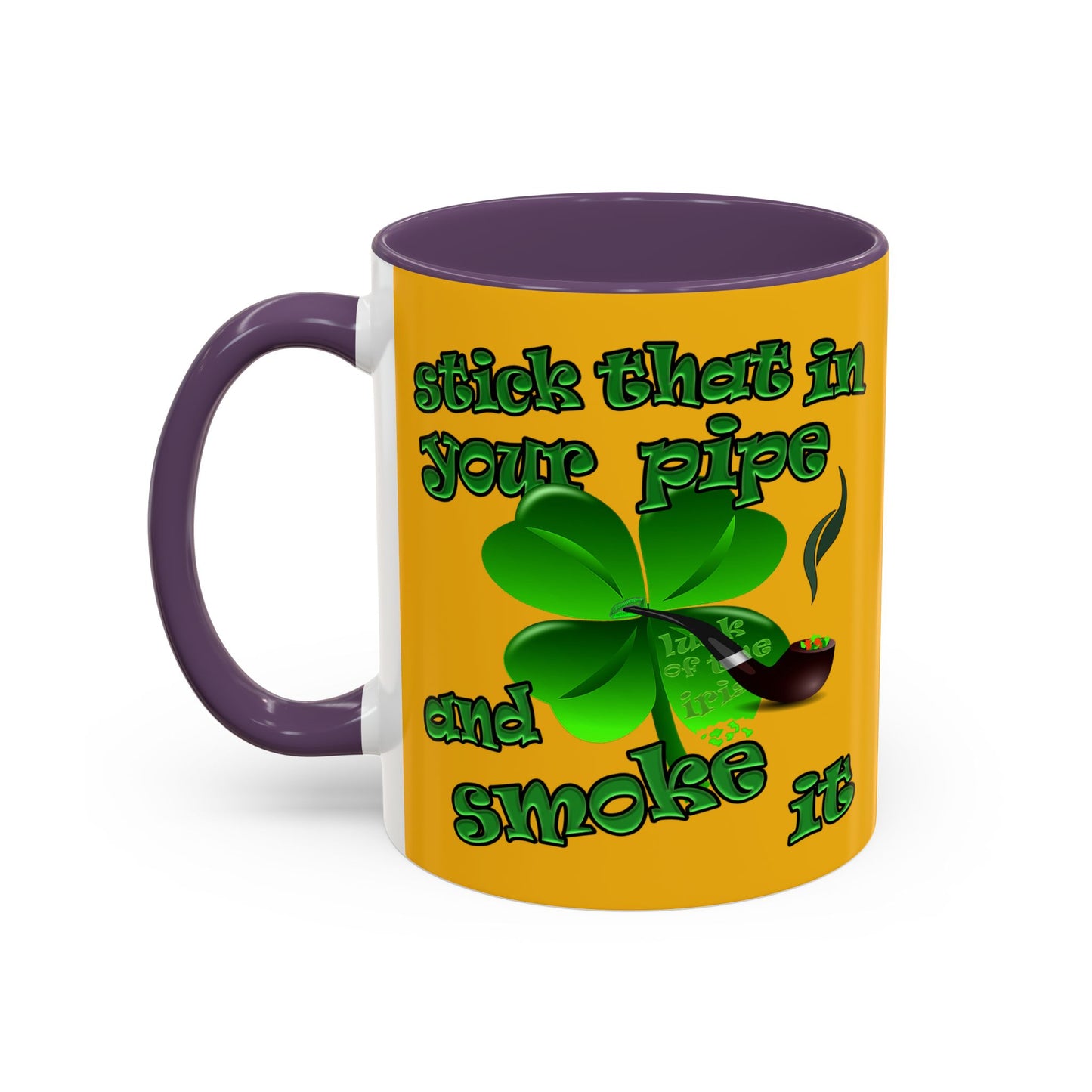celtics logo - Accent Mug (yellow)