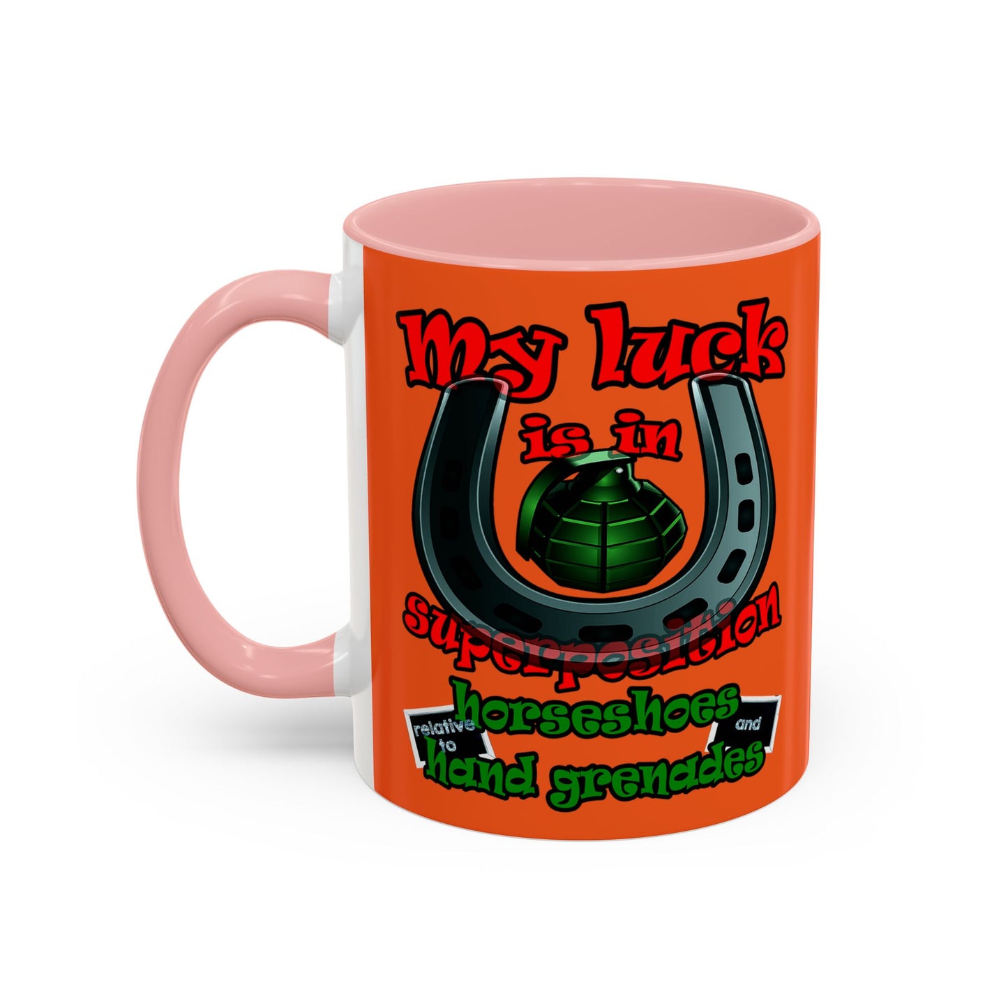 my luck - Accent Mug (orange)