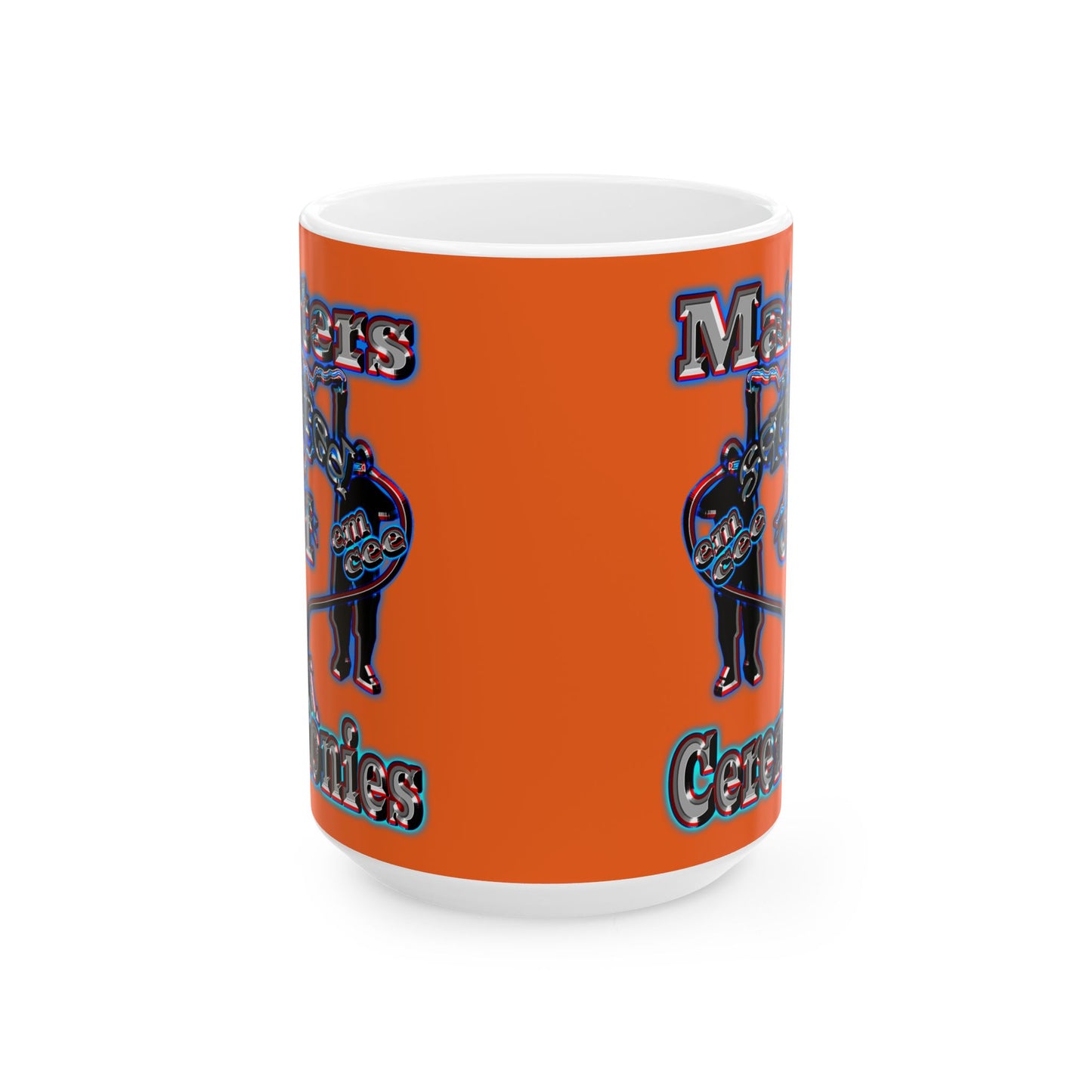 em cee squared - White Mug (orange)