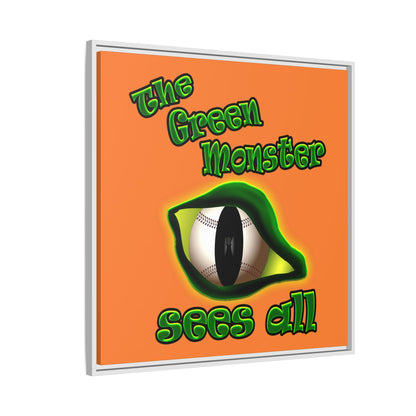 green monster - framed canvas art (crusta)