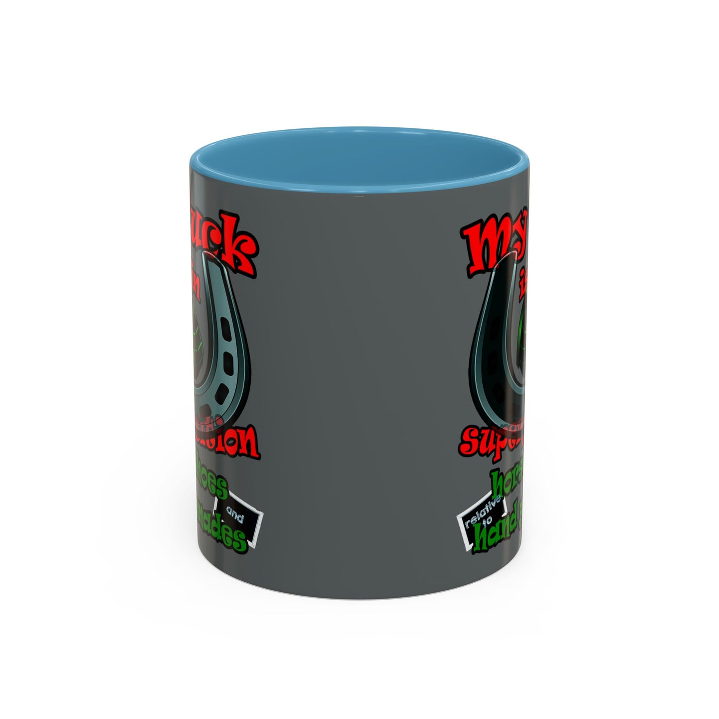 my luck - Accent Mug (dark grey)
