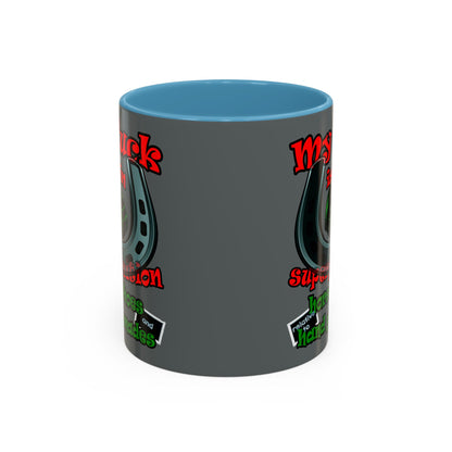 my luck - Accent Mug (dark grey)