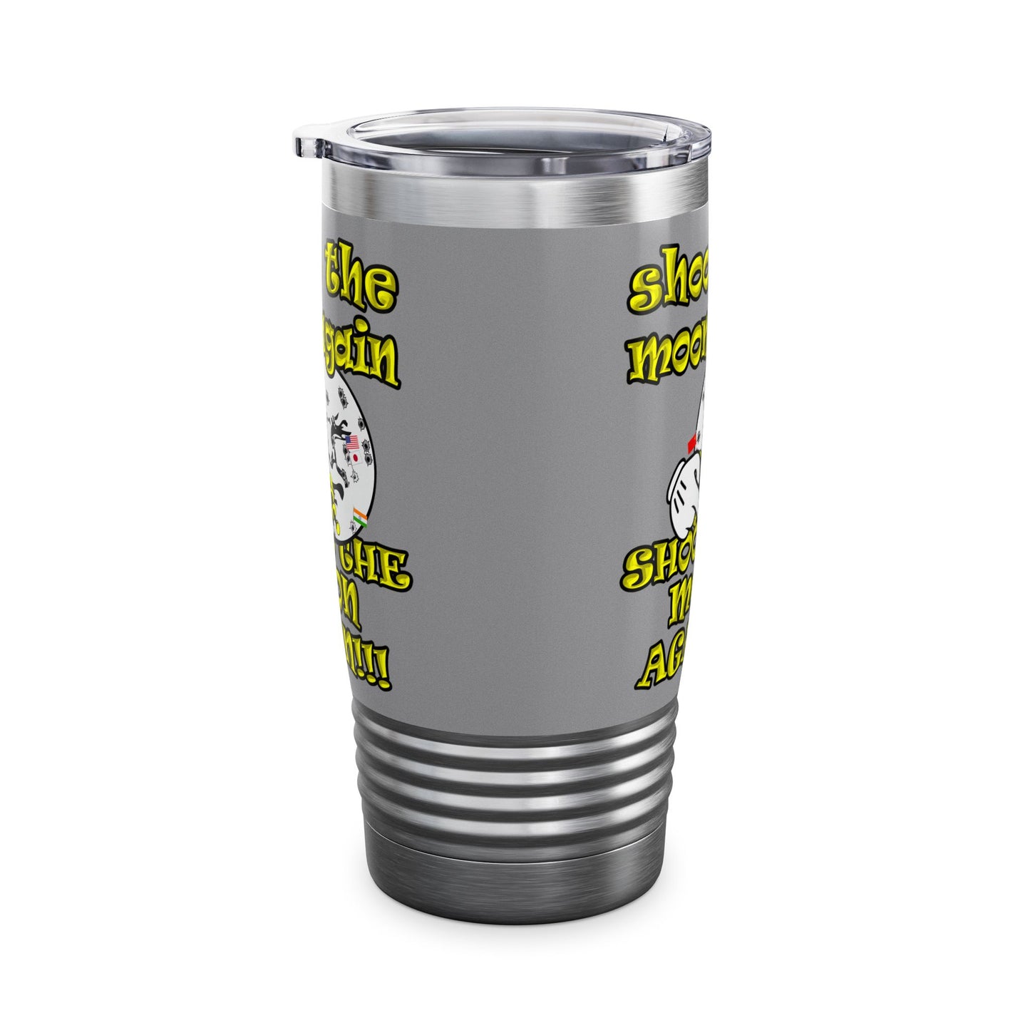 shoot the moon again - Ringneck Tumbler, 20oz (grey)