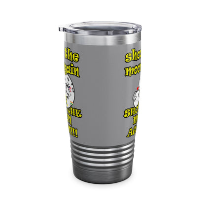 shoot the moon again - Ringneck Tumbler, 20oz (grey)
