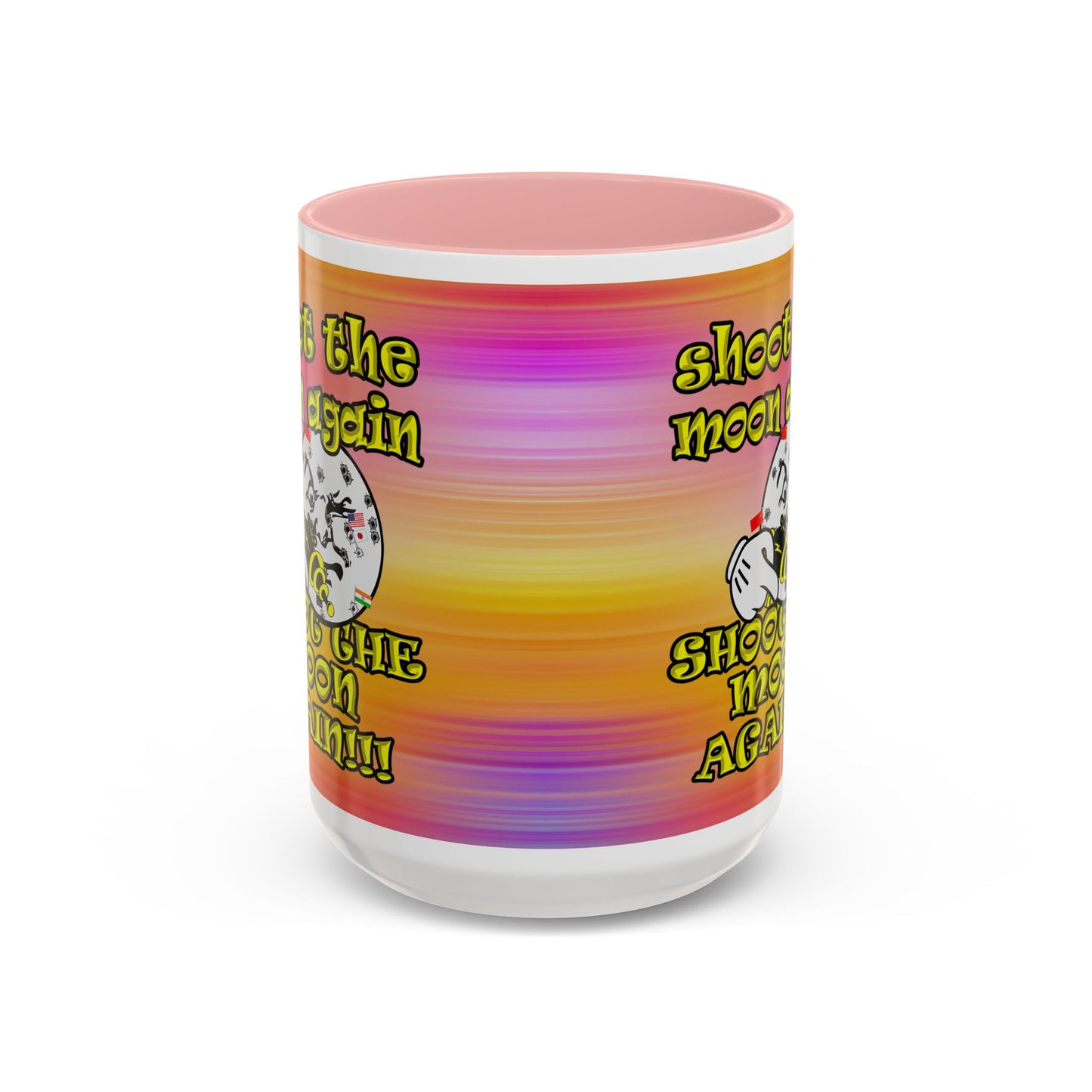 shoot the moon again - Accent Mug (color blur)