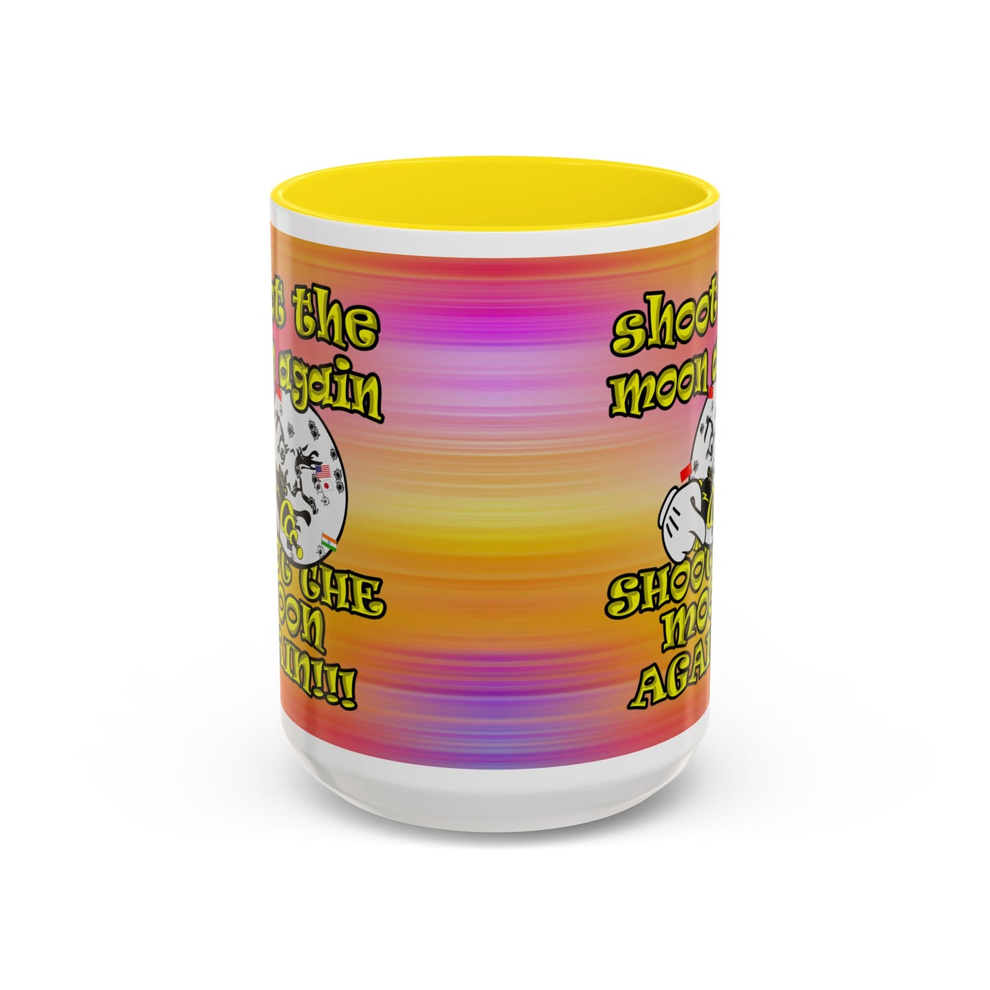 shoot the moon again - Accent Mug (color blur)