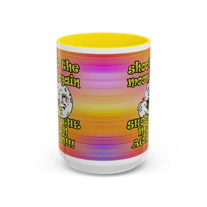 shoot the moon again - Accent Mug (color blur)